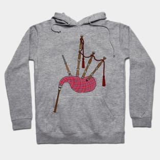 Bagpipes cartoon illustration Hoodie